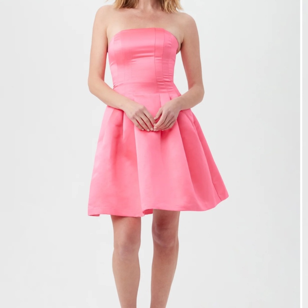 Trina Turk Vibrant Pink Strapless Dress